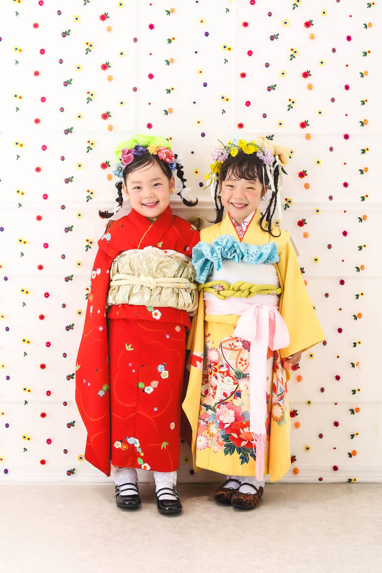 七五三モデル撮影、オリジナル衣装