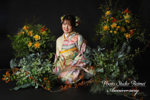 成人 前撮り 生花 プラン