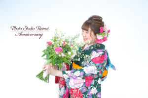 成人 前撮り 生花