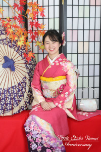 成人前撮り　振り袖