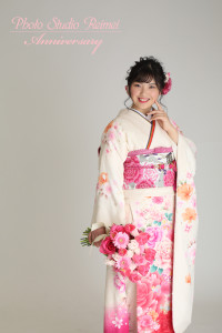 成人　前撮り　花