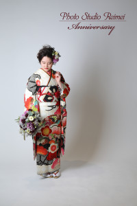 成人式前撮り　生花