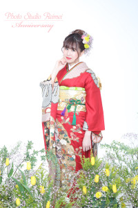 成人前撮り ママ振り 生花