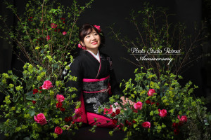 成人前撮り 花