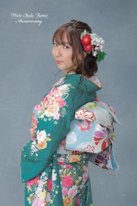 成人前撮り　生花