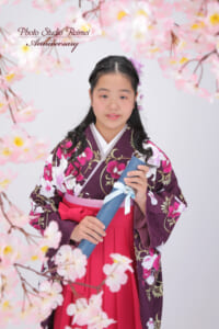 郡山 小学校 卒業式 卒袴 撮影