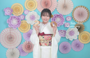 郡山市 成人式 前撮り 後撮り 写真 フォトスタジオ